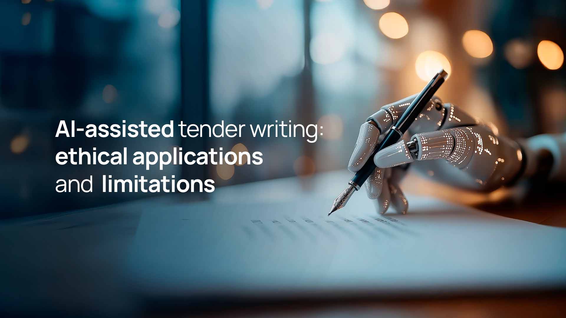 AI-assisted Tender Writing: Ethical Applications and Limitations